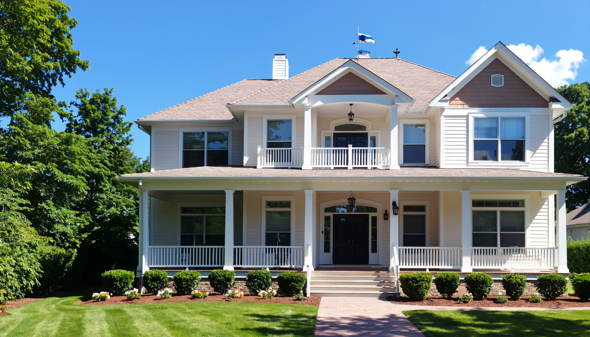 Newark, NJ home seamless gutters